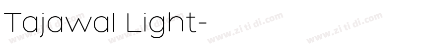 Tajawal Light字体转换
